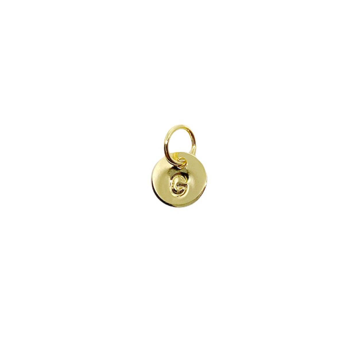 Mini Initial Letter Charm (18k Gold Filled)