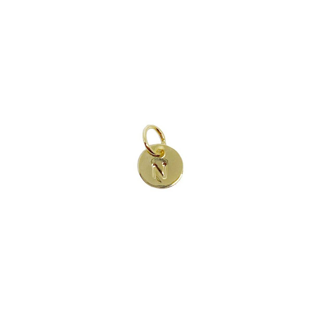 Mini Initial Letter Charm (18k Gold Filled)