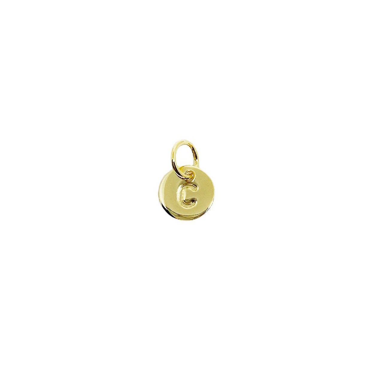 Mini Initial Letter Charm (18k Gold Filled)