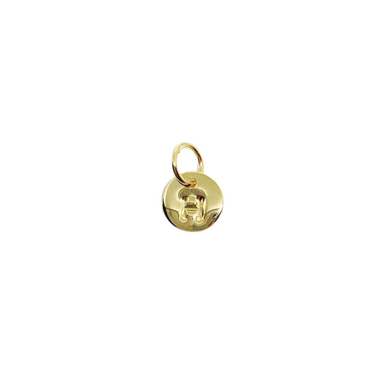 Mini Initial Letter Charm (18k Gold Filled)