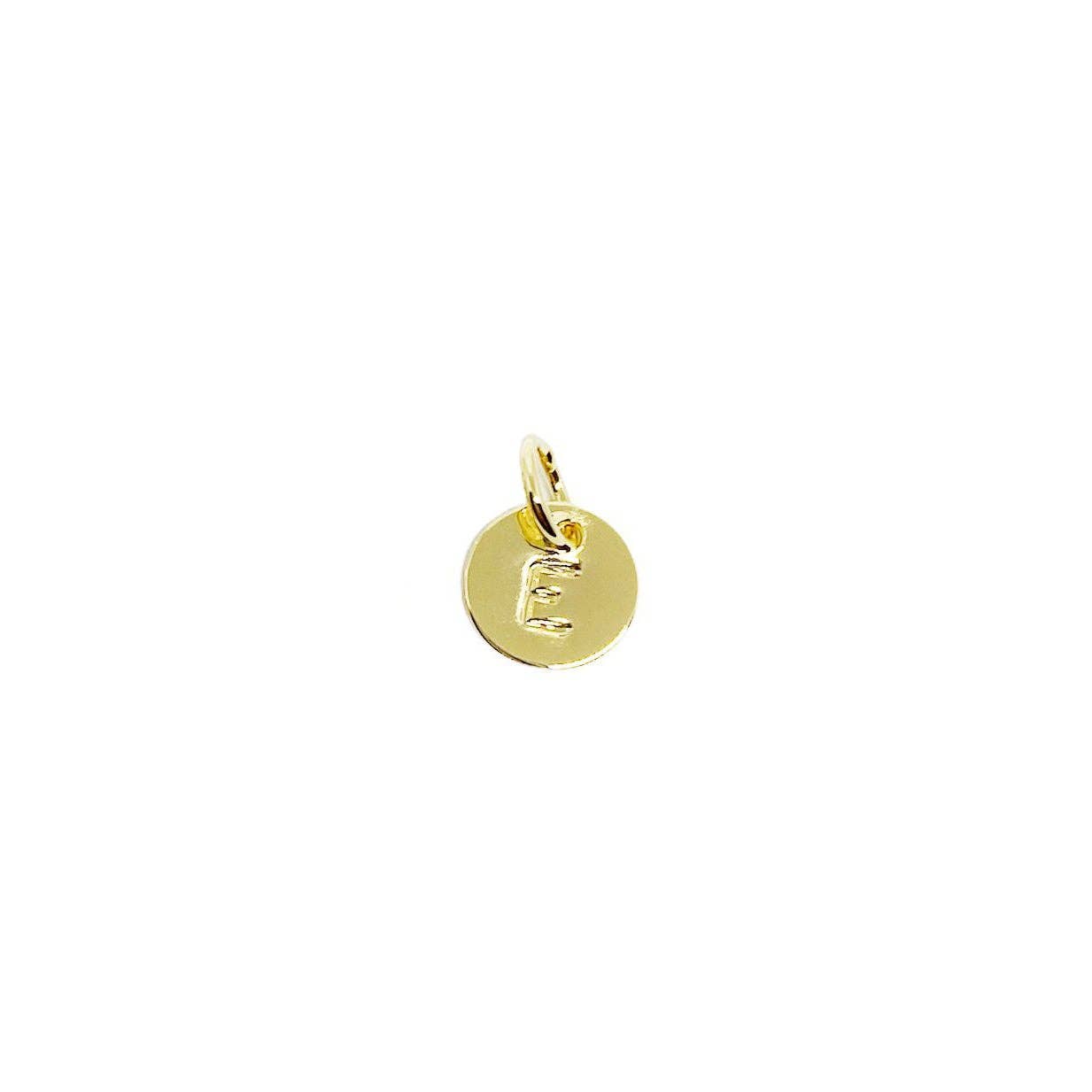 Mini Initial Letter Charm (18k Gold Filled)