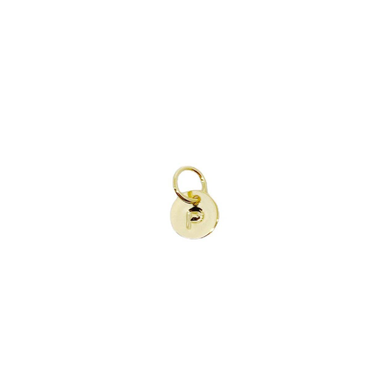 Mini Initial Letter Charm (18k Gold Filled)