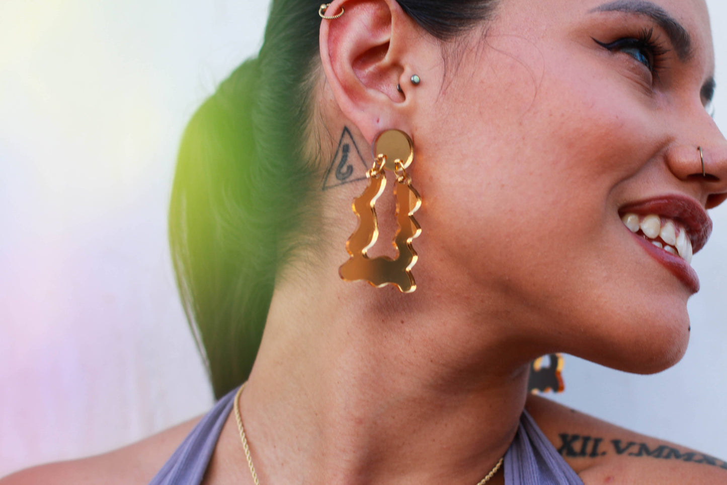 Wonky Door Knocker Earrings