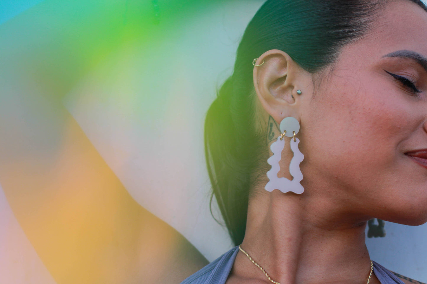 Wonky Door Knocker Earrings