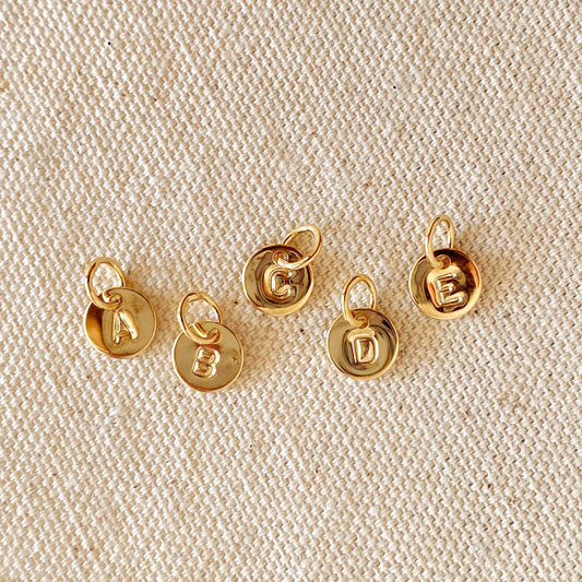 Mini Initial Letter Charm (18k Gold Filled)