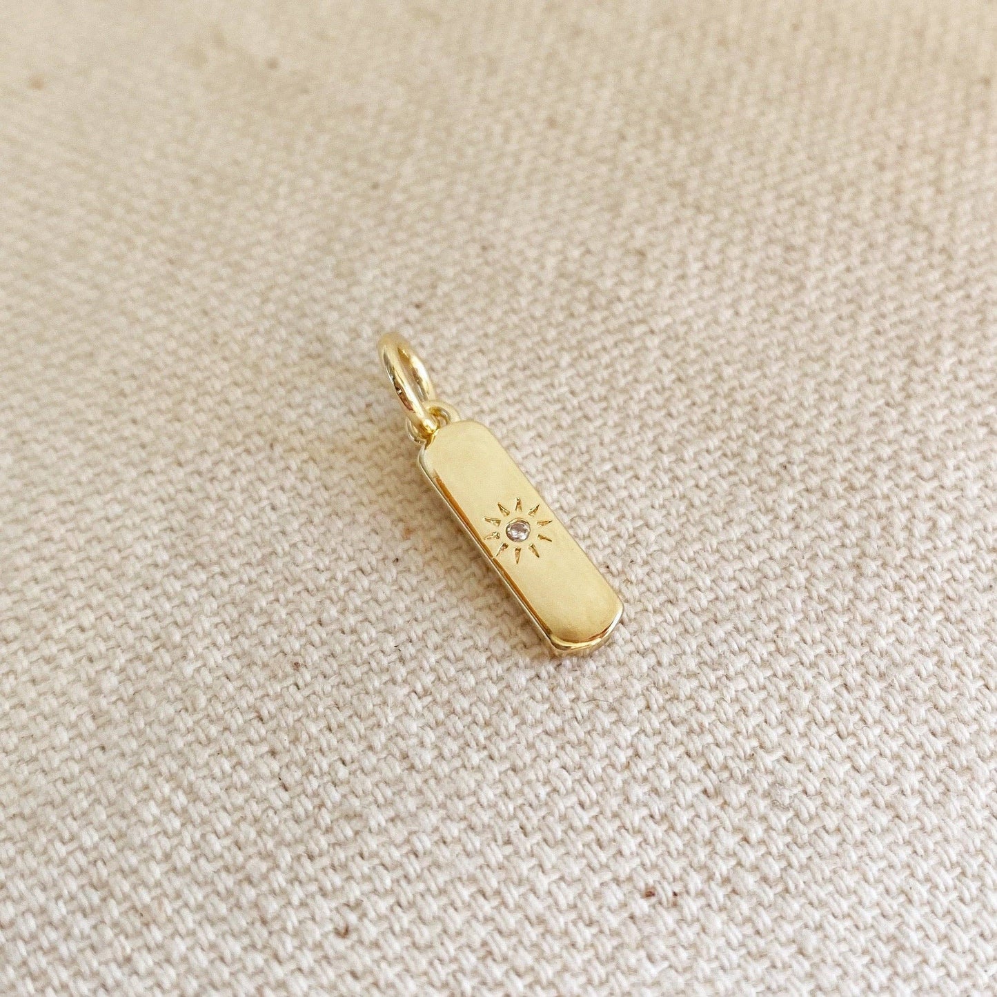 18k Gold Filled Sun Charm