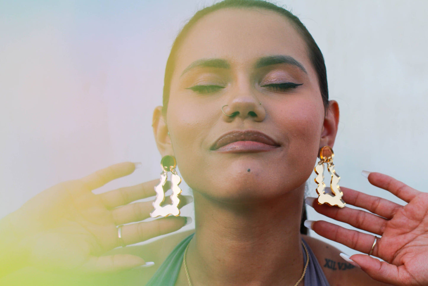 Wonky Door Knocker Earrings