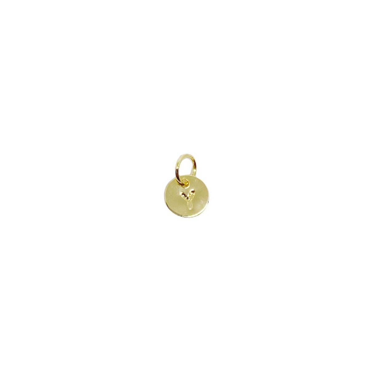 Mini Initial Letter Charm (18k Gold Filled)