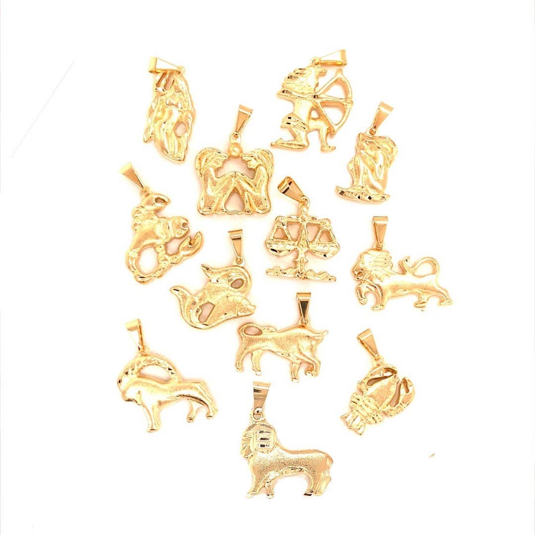 18K Gold Filled Zodiac Pendant