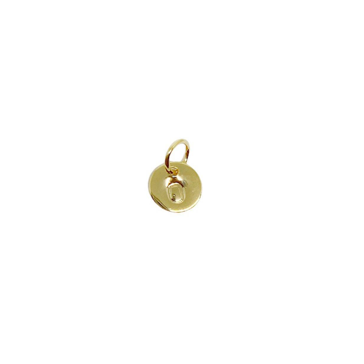 Mini Initial Letter Charm (18k Gold Filled)