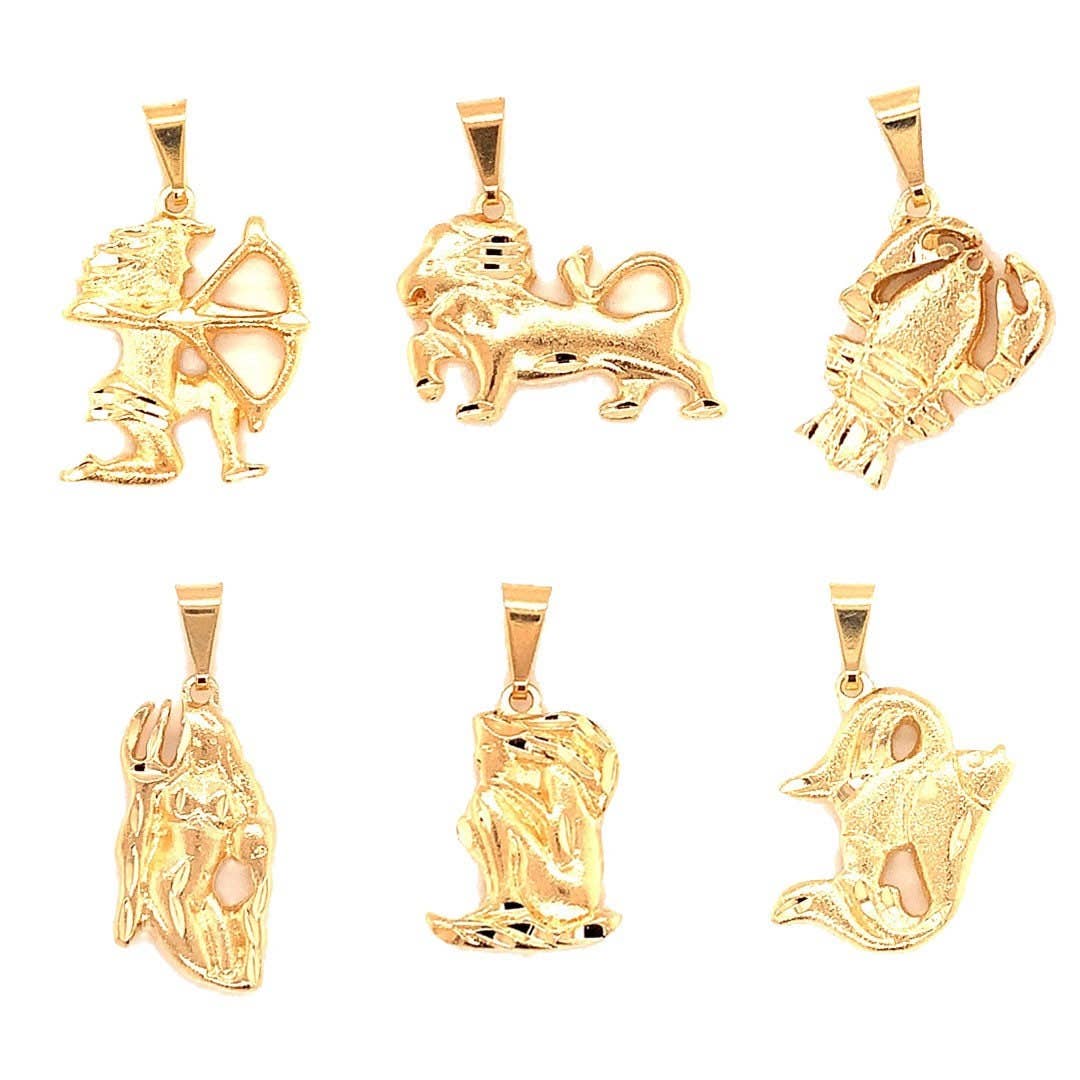 18K Gold Filled Zodiac Pendant