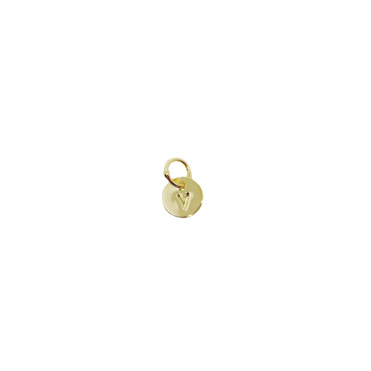 Mini Initial Letter Charm (18k Gold Filled)