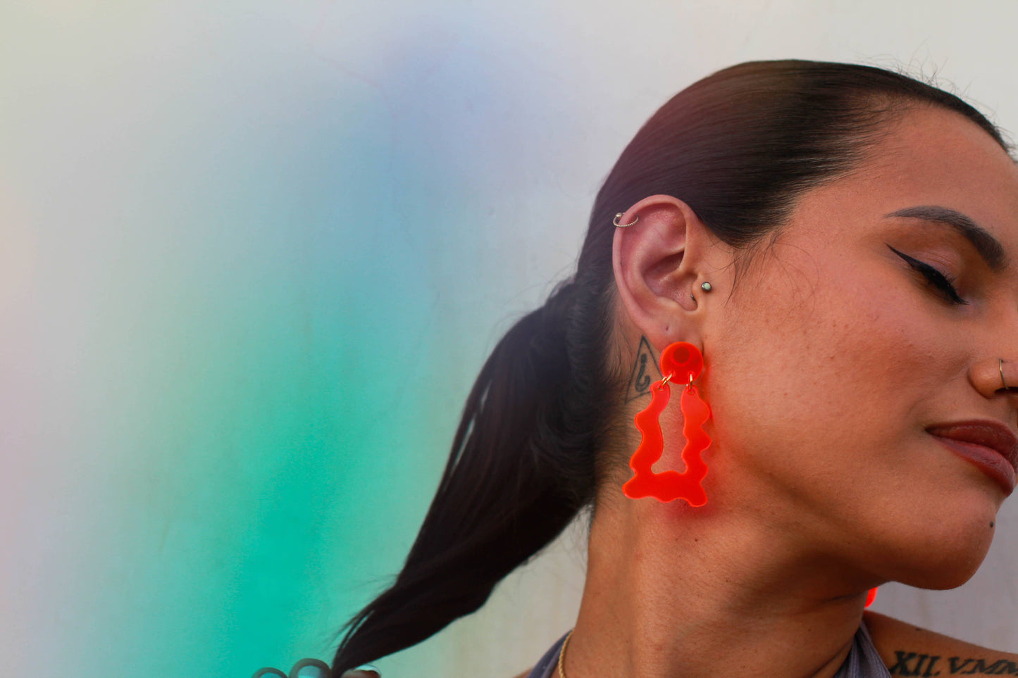 Wonky Door Knocker Earrings