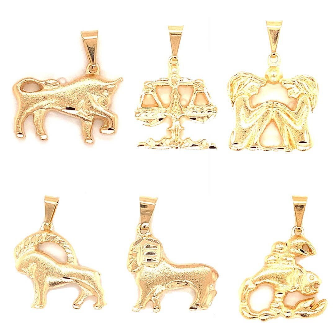 18K Gold Filled Zodiac Pendant