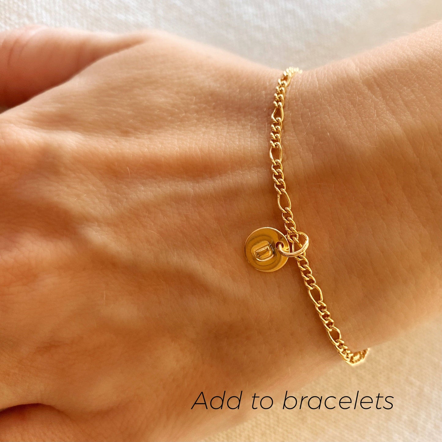 Mini Initial Letter Charm (18k Gold Filled)