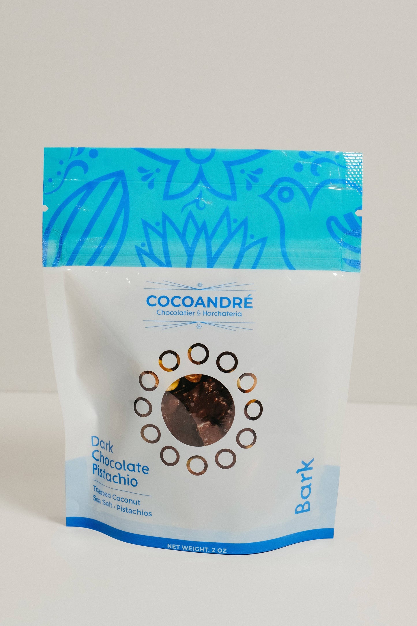 Dark Chocolate - Pistachio Coconut Sea Salt Bark
