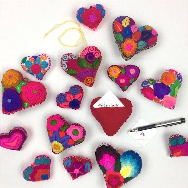 Embroidered Message Heart