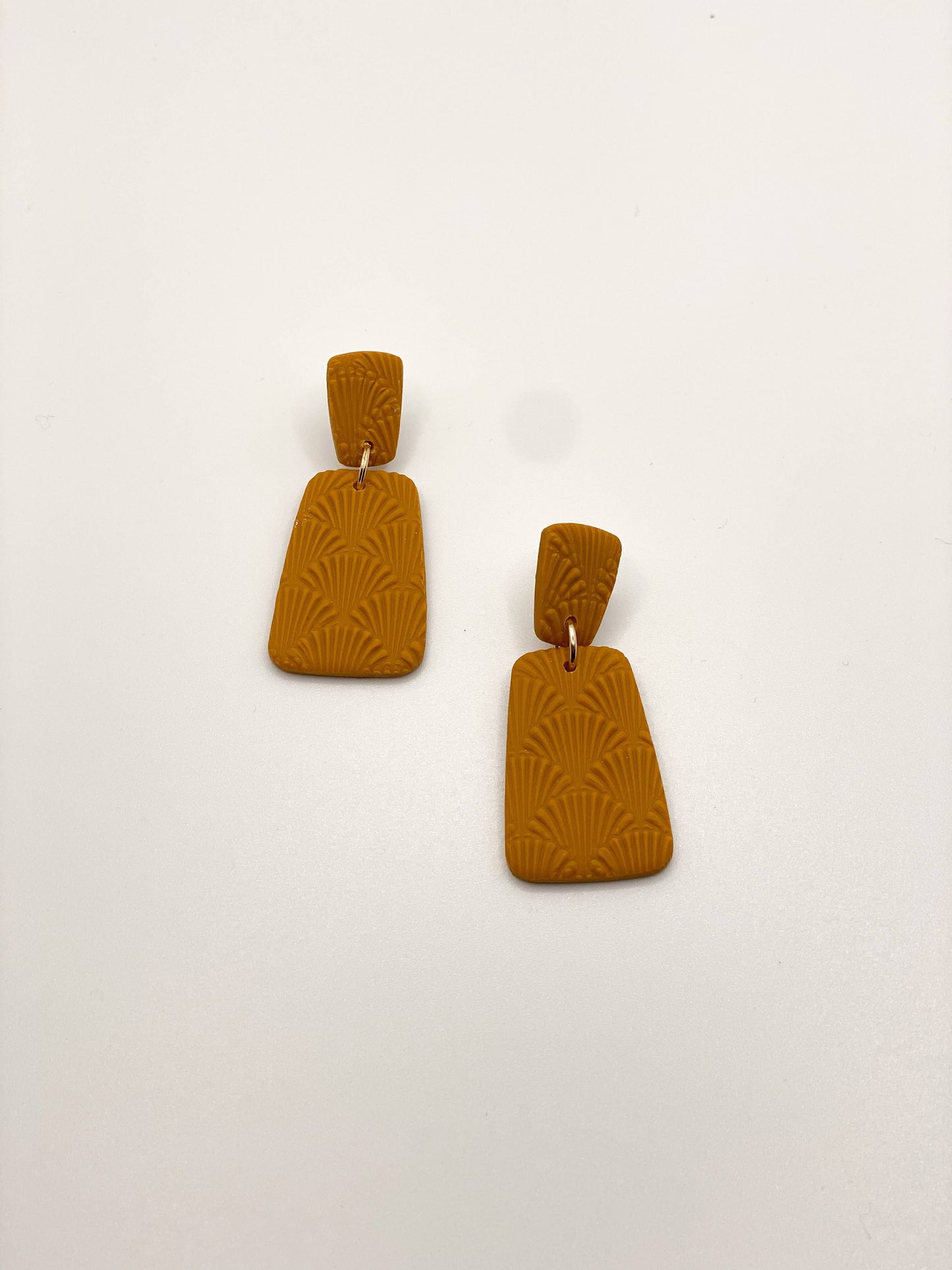 Mustard Trapezoid Dangles