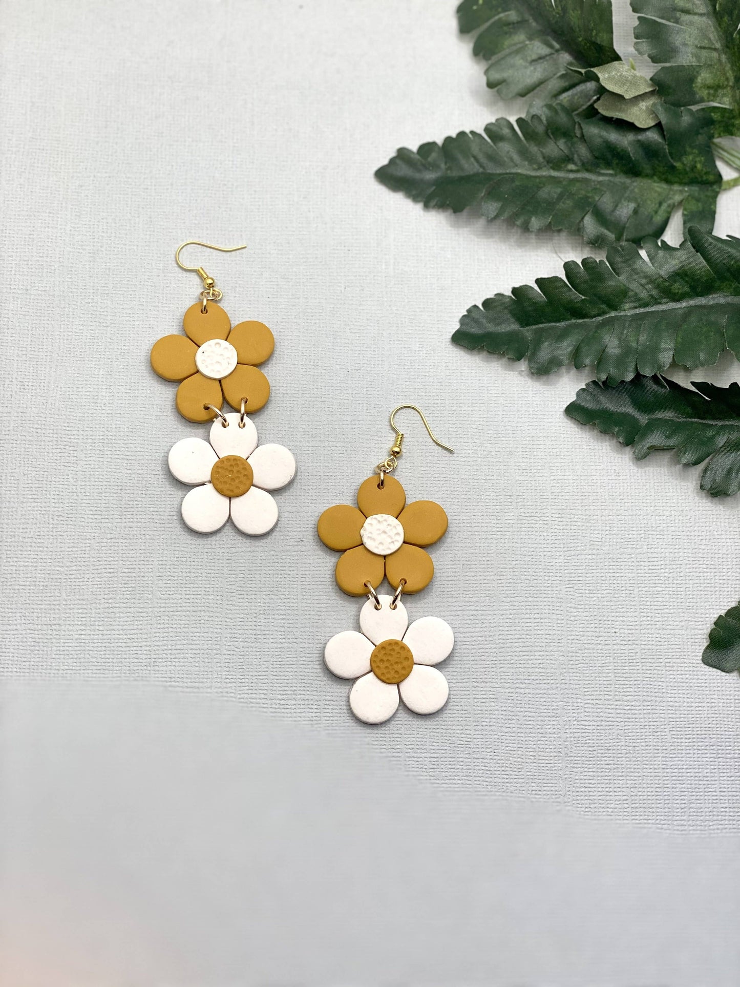 Double Daisy Dangles