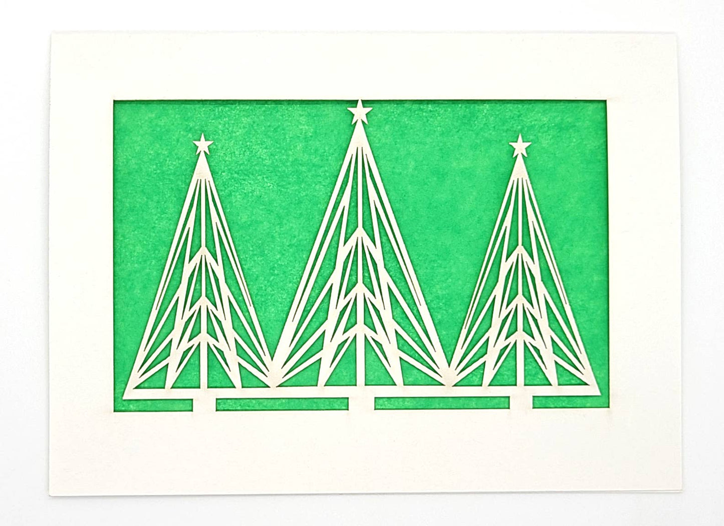 3 Trees with Stars Card
