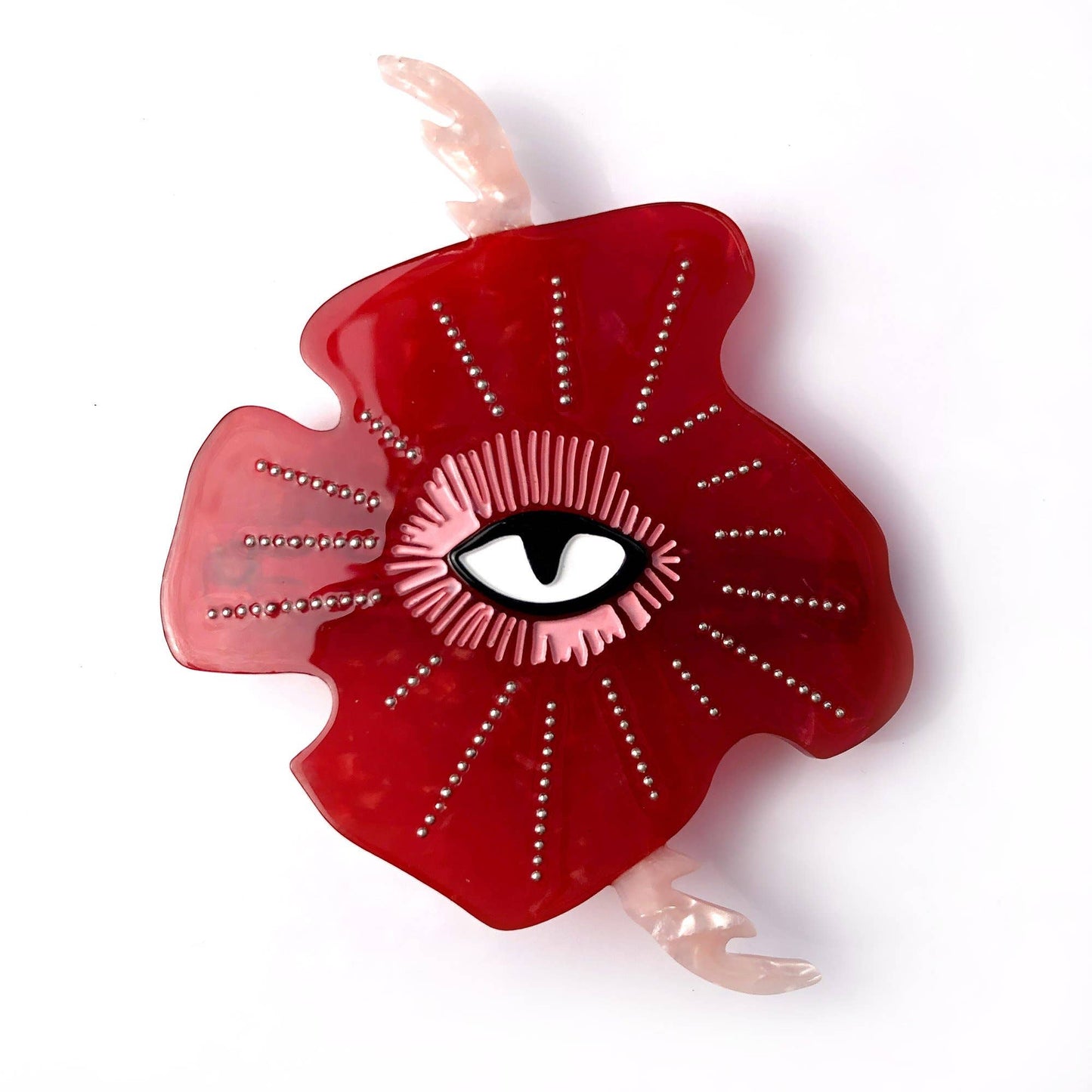 Poppy Flower Hair Barrette
