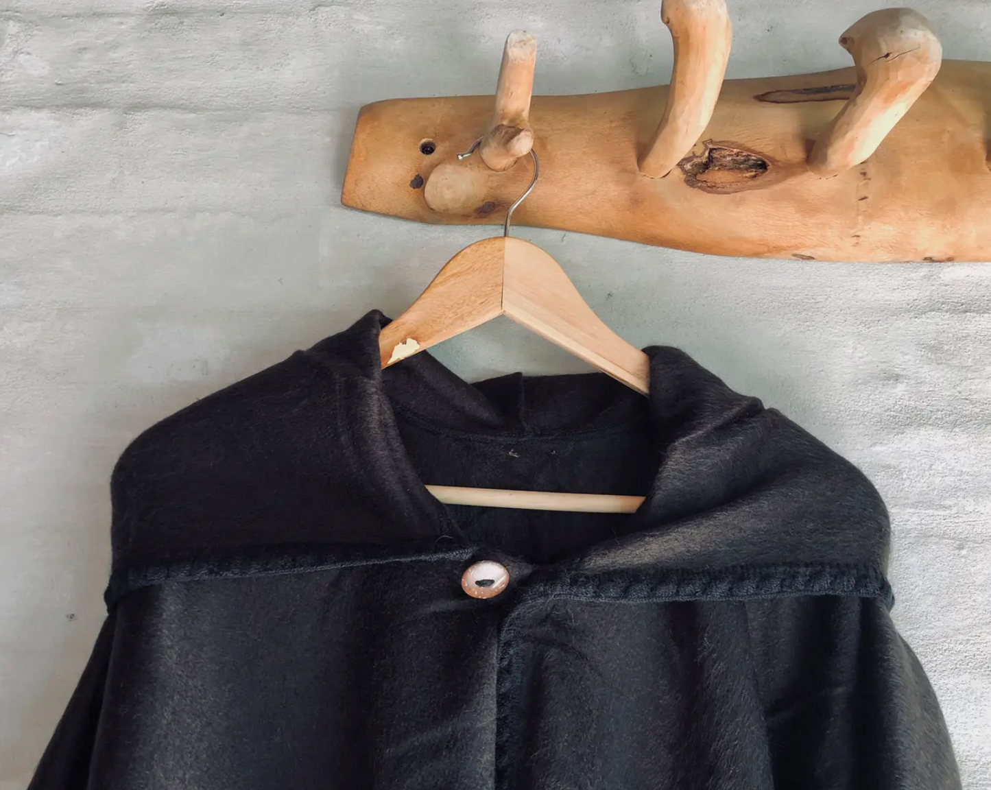 Hooded Alpaca Cape