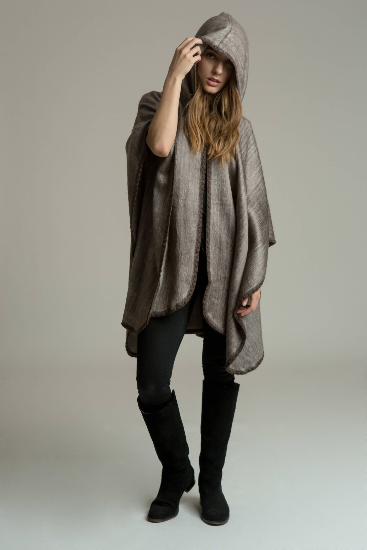 Hooded Alpaca Cape
