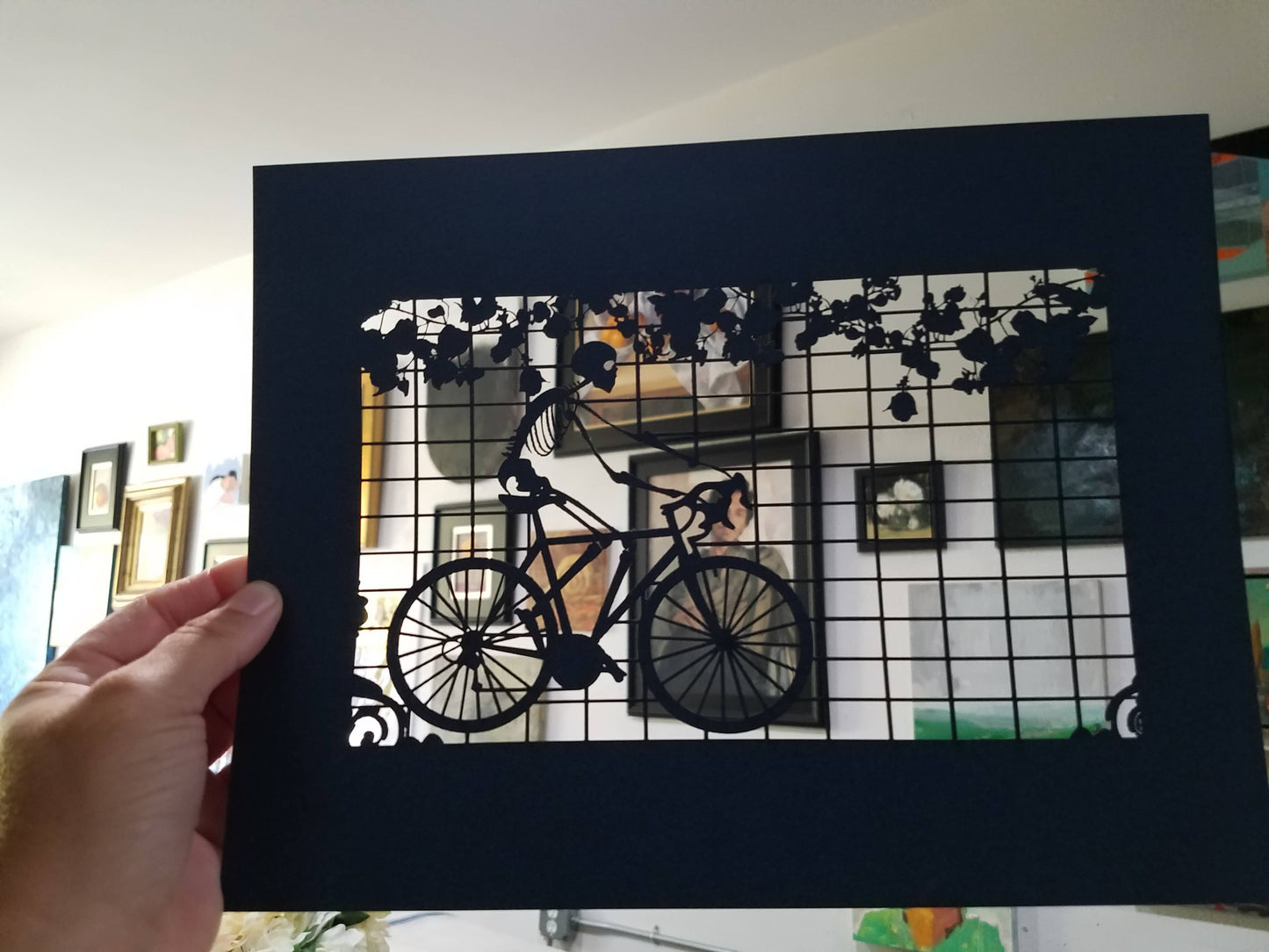 Calavera Laser Cut Print