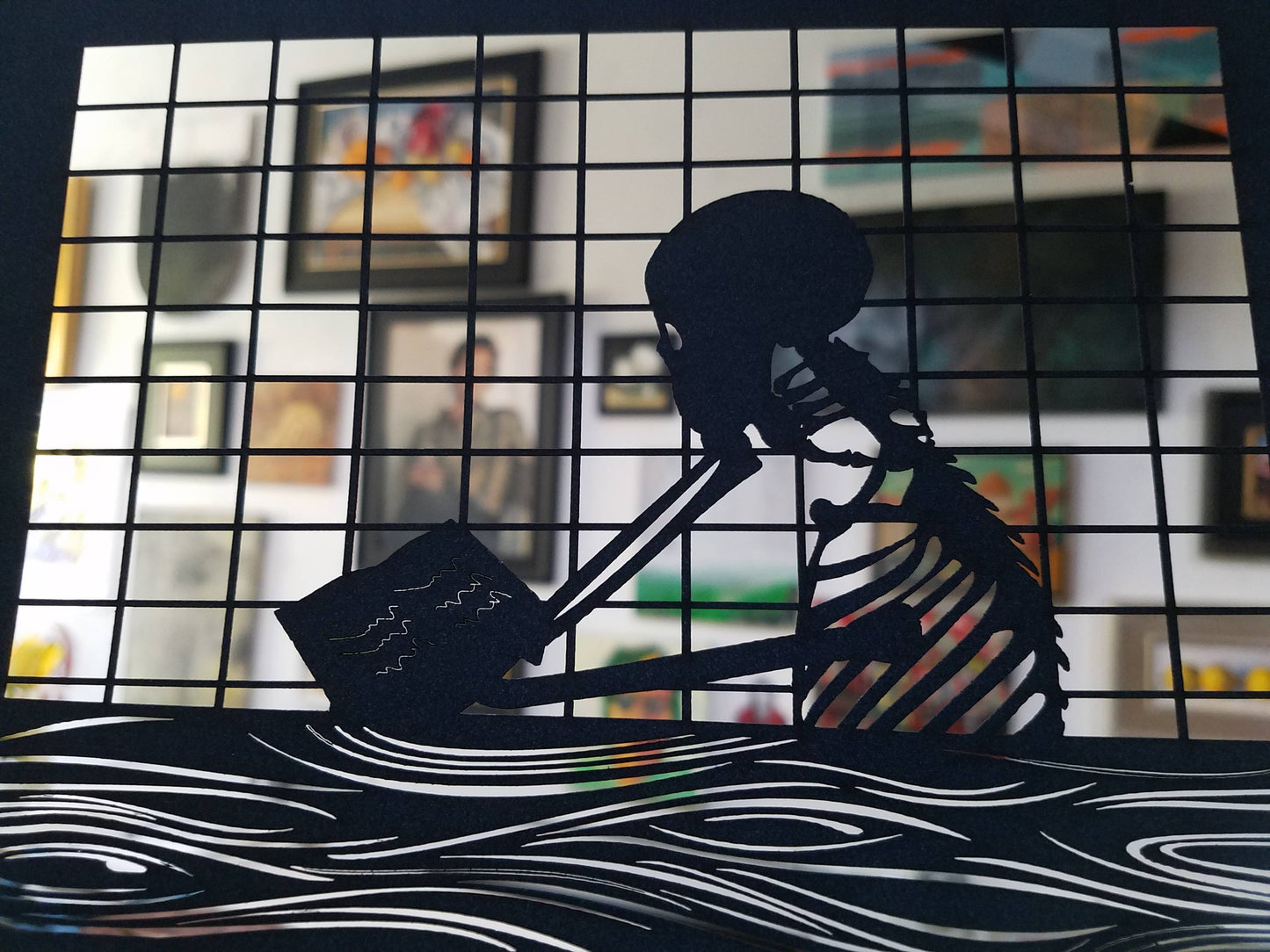 Calavera Laser Cut Print