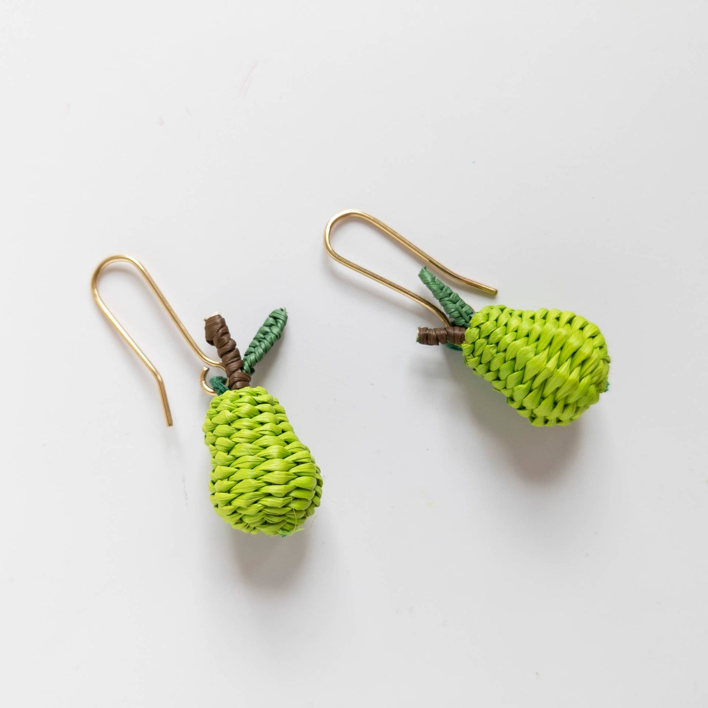 Hand-Woven Mini Fruit Earrings