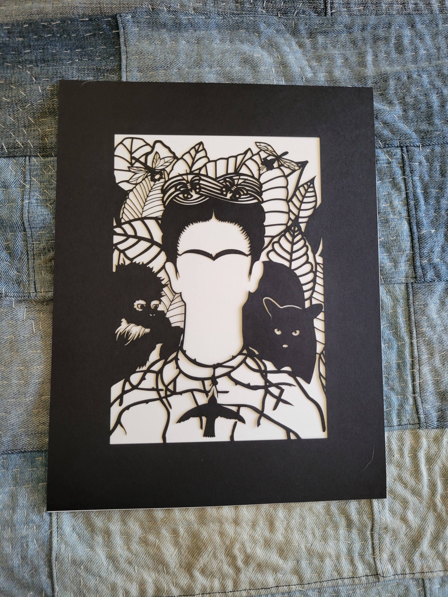 Calavera Laser Cut Print