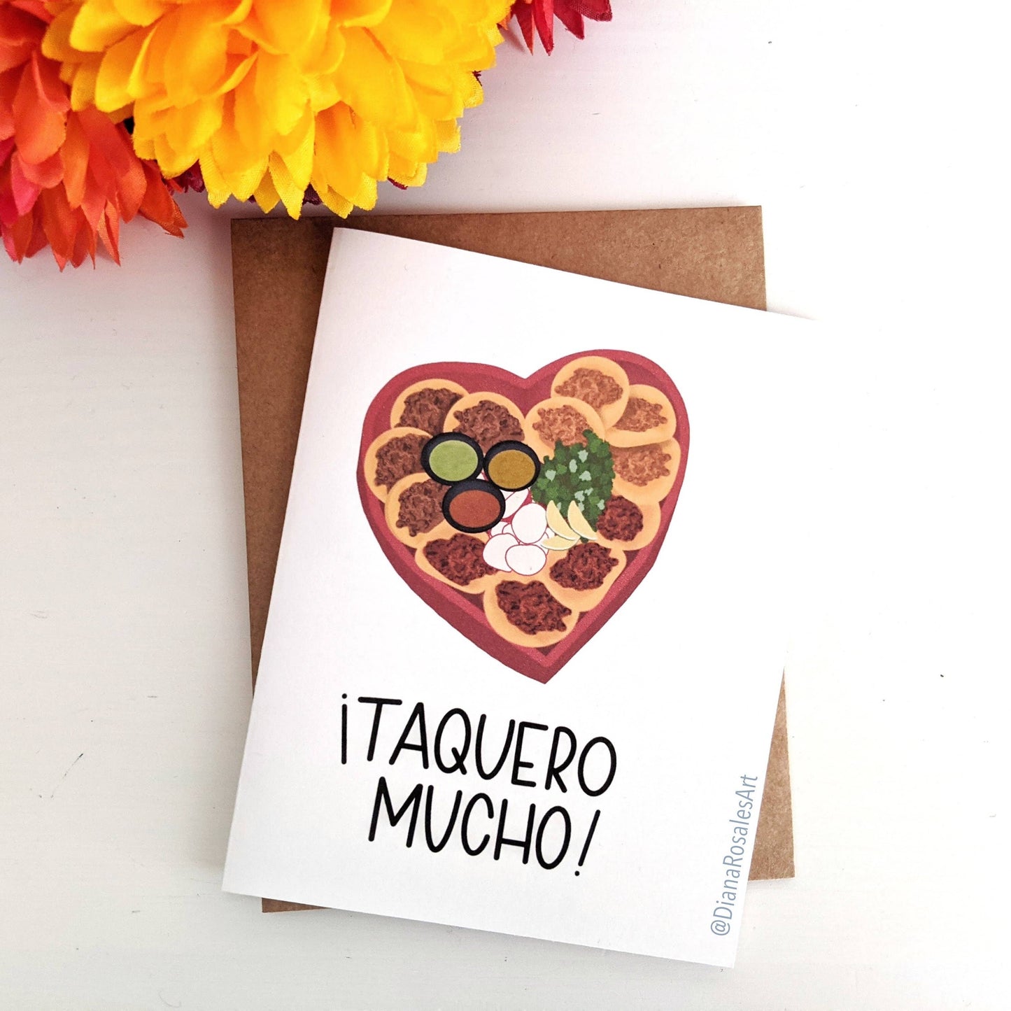 Taquero Mucho (I love you so much) Taco Valentine's Day Card