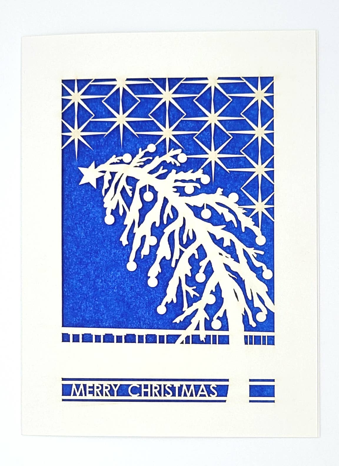Leaning Holiday Tree Card