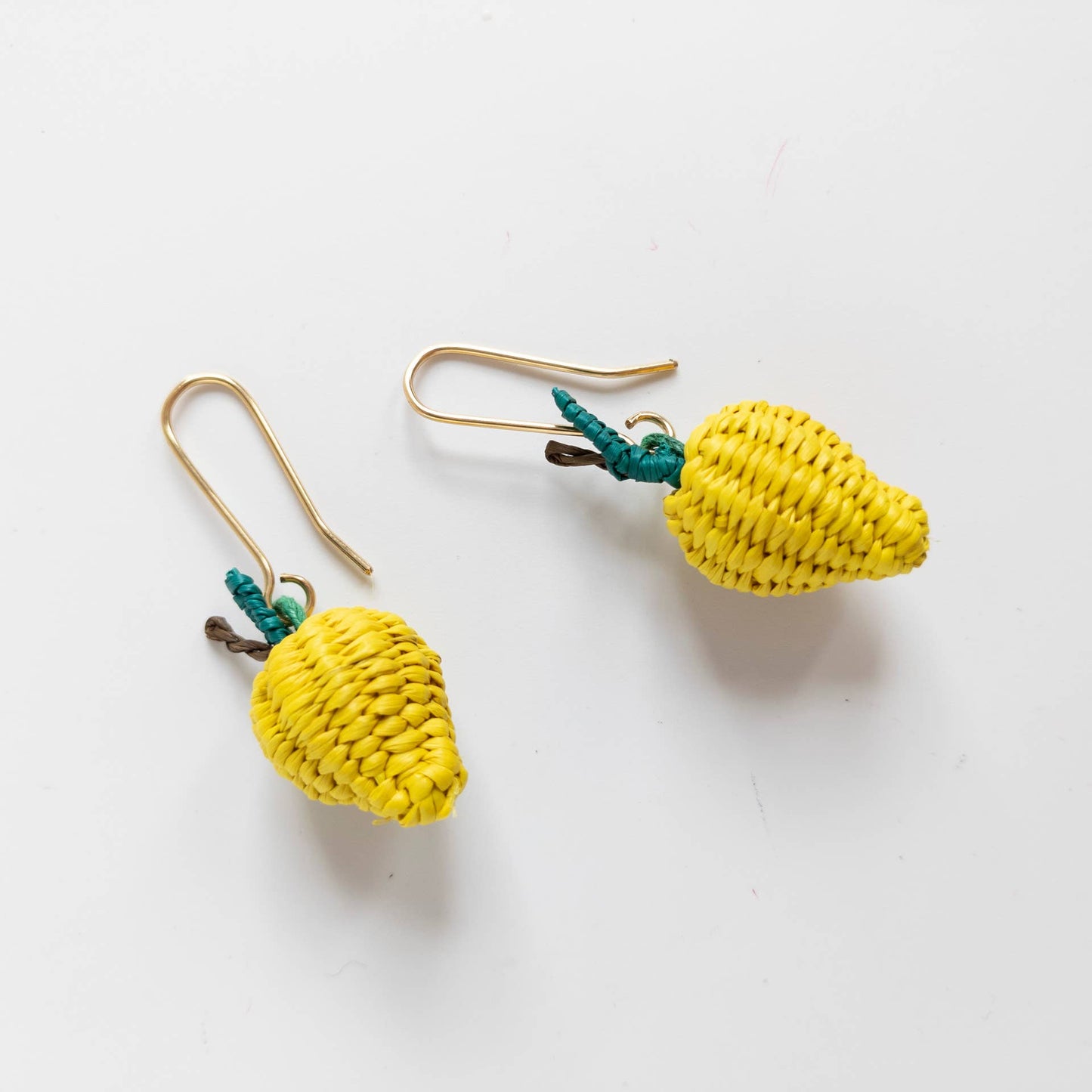 Hand-Woven Mini Fruit Earrings